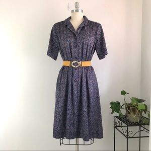 True Vintage 70s Handmade Short Sleeve  Shift Dress